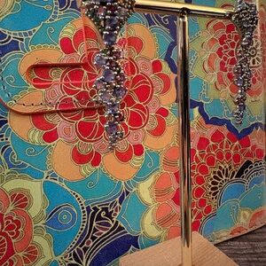 Sterling Silver with multi semi precious stone earrings